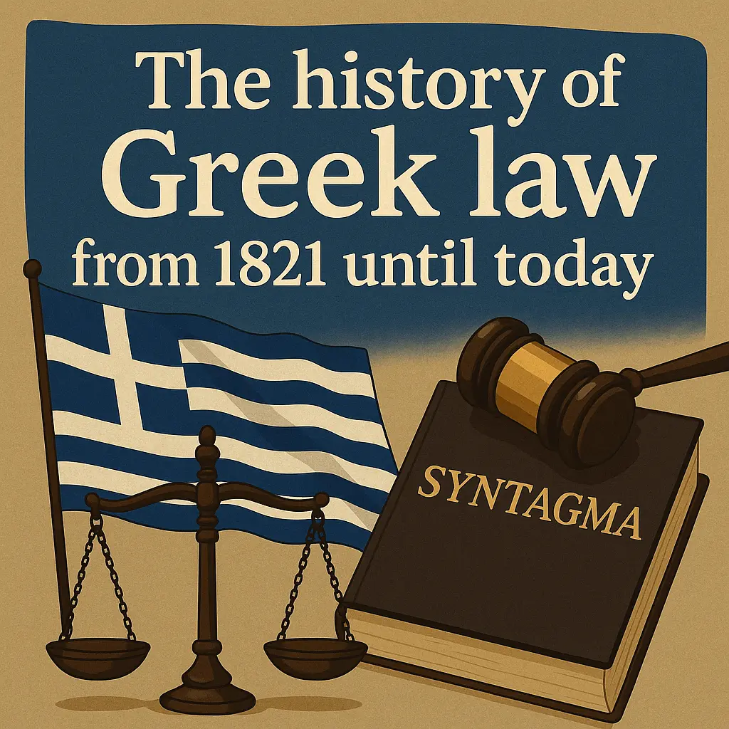 The history of Greek law from 1821 until today